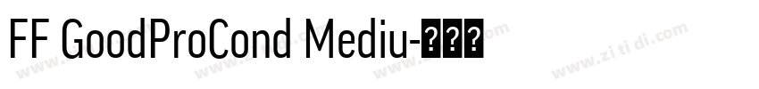 FF GoodProCond Mediu字体转换